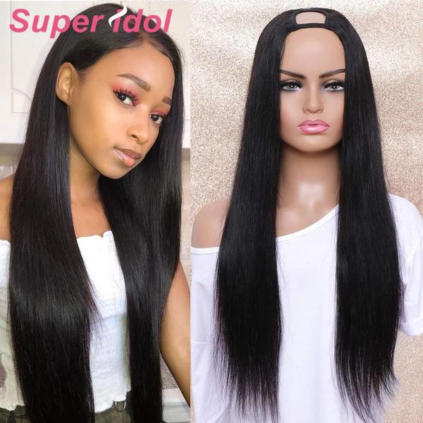 hair bulks super straight u part human glueless brazilian silky 150% for women natural color, Black
hair bulks super straight u part human glueless brazilian silky 150% for women natural color, Black