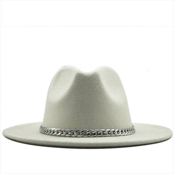 quality wide brim fedora hat women men imitation wool felt hats with metal chain decor panama fedoras chapeau sombrero, Blue;gray
quality wide brim fedora hat women men imitation wool felt hats with metal chain decor panama fedoras chapeau sombrero, Blue;gray