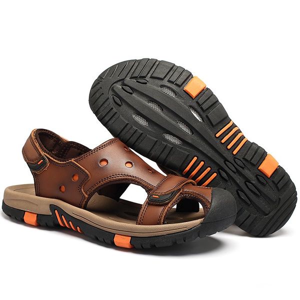 2022 summer men's leather sandals fashion personality leisure soft soles non-slip outdoor shopping beach shoes comfortable to wear, Black
2022 summer men's leather sandals fashion personality leisure soft soles non-slip outdoor shopping beach shoes comfortable to wear, Black