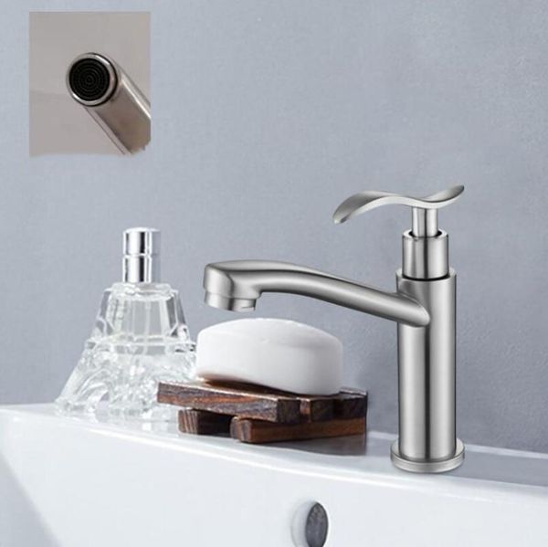 bathroom sink faucets g1/2 304 stainless steel faucet single cold basin faucet, kitchen modern minimalist creative tap
bathroom sink faucets g1/2 304 stainless steel faucet single cold basin faucet, kitchen modern minimalist creative tap