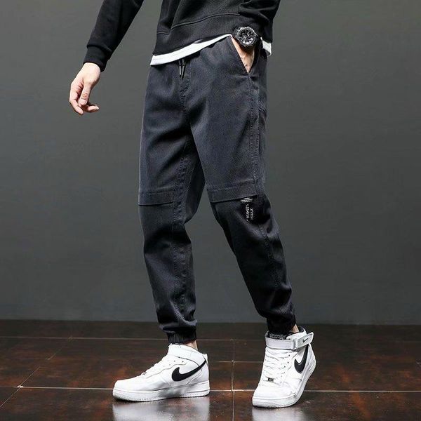 2021 spring autumn casual pants men's loose feet tide brand sports pants korean trend tooling nine-point harlan xxxl, Black
2021 spring autumn casual pants men's loose feet tide brand sports pants korean trend tooling nine-point harlan xxxl, Black