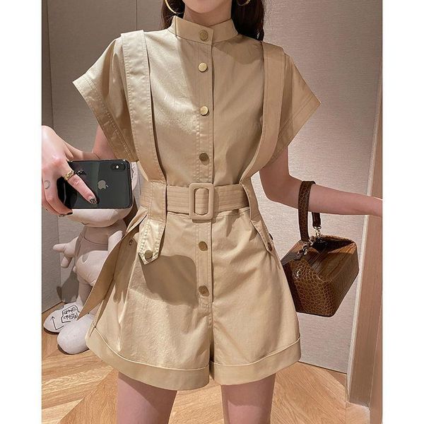 women's tracksuits solid color one - pieces short sleeve two piece women 's high waist work clothes wide leg jumpsuit summer suit, Gray
women's tracksuits solid color one - pieces short sleeve two piece women 's high waist work clothes wide leg jumpsuit summer suit, Gray