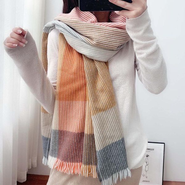 scarves 2021 autumn winter female wool plaid scarf women cashmere wide lattices long shawl wrap blanket warm tippet, Blue;gray
scarves 2021 autumn winter female wool plaid scarf women cashmere wide lattices long shawl wrap blanket warm tippet, Blue;gray