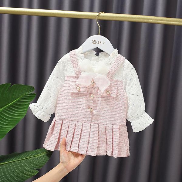 girl's dresses autumn baby bow sequined pleated fake two-piece sweet long sleeve princess dress kids, Red;yellow
girl's dresses autumn baby bow sequined pleated fake two-piece sweet long sleeve princess dress kids, Red;yellow