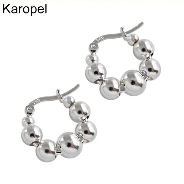 hoop & huggie karopel 925 sterling silver round beads earrings for women french geometric minimalist metal world wave, Golden;silver
hoop & huggie karopel 925 sterling silver round beads earrings for women french geometric minimalist metal world wave, Golden;silver