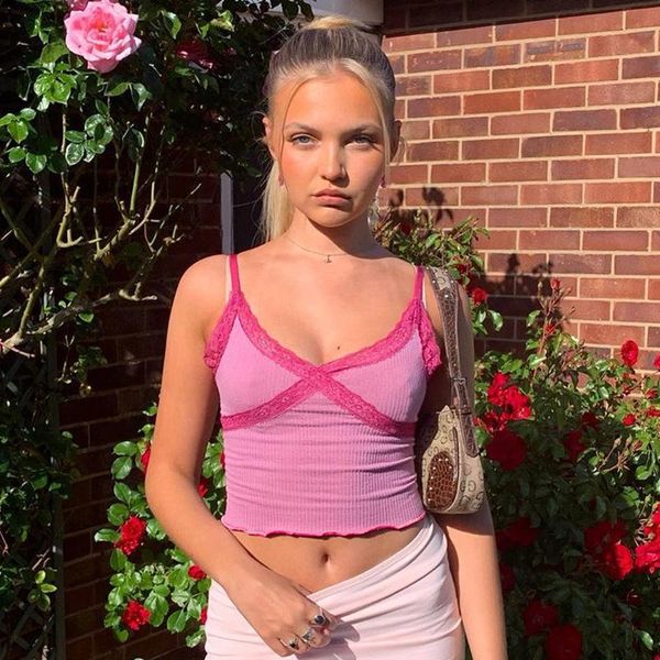 women's tanks & camis lace patchwork ribbed y2k women summer backless v-neck short camisole casual spaghetti strap solid streetwear, White
women's tanks & camis lace patchwork ribbed y2k women summer backless v-neck short camisole casual spaghetti strap solid streetwear, White