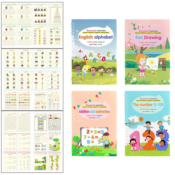 4pcs repeatedly letter writing copybook calligraphy kit for kids children preschoolers
4pcs repeatedly letter writing copybook calligraphy kit for kids children preschoolers