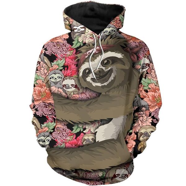 men's hoodies & sweatshirts 2021 cool lazy animal 3d printed hoodie harajuku fashion sweatshirt casual street zipper 006, Black
men's hoodies & sweatshirts 2021 cool lazy animal 3d printed hoodie harajuku fashion sweatshirt casual street zipper 006, Black