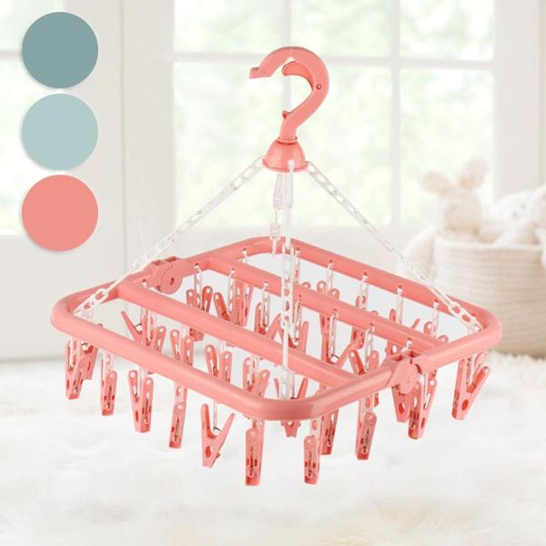 hangers & racks 32clips folding clothes dryer hanger children adults windproof socks underwear plastic drying rack
hangers & racks 32clips folding clothes dryer hanger children adults windproof socks underwear plastic drying rack