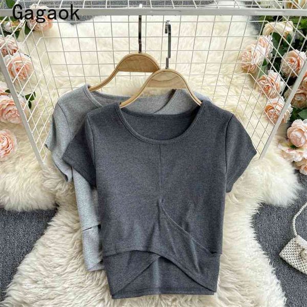 woman tshirts summer solid o-neck club navel tee slim fashion ladies streetwear wild pullovers 210531, White
woman tshirts summer solid o-neck club navel tee slim fashion ladies streetwear wild pullovers 210531, White