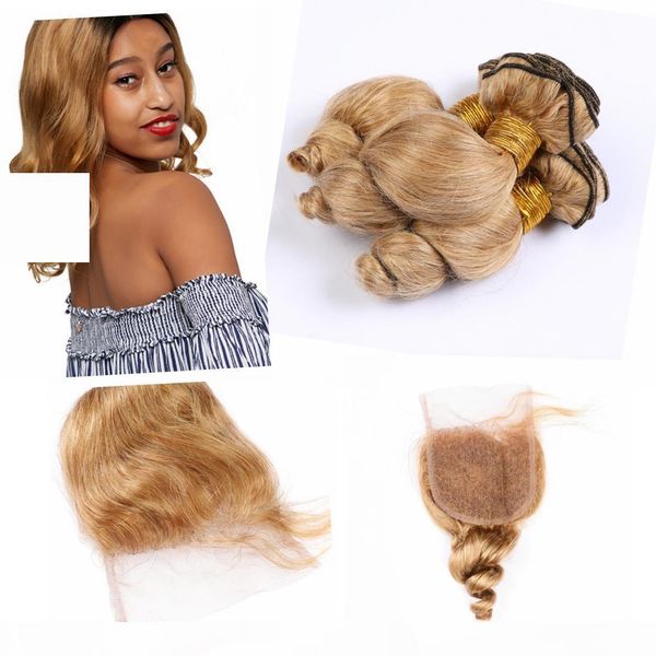 100 human hair bundles with closure 4" * 4" indian hair loose wave human hair bundles with closure 27 color, Black;brown
100 human hair bundles with closure 4" * 4" indian hair loose wave human hair bundles with closure 27 color, Black;brown