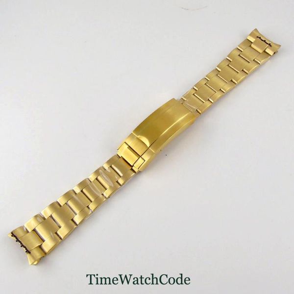 watch bands 20mm band strap parts golden color plated oyster style bracelet folding clasp stainless steel brushed fit for men's, Black;brown
watch bands 20mm band strap parts golden color plated oyster style bracelet folding clasp stainless steel brushed fit for men's, Black;brown