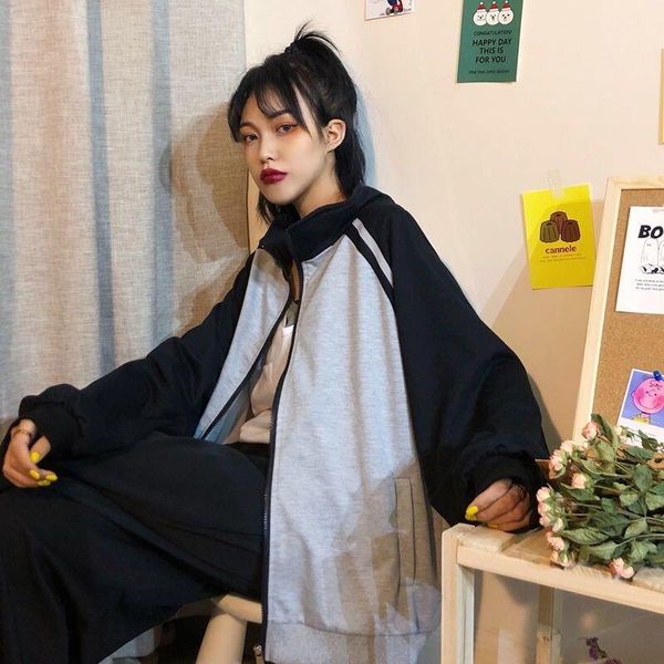 spring autumn zipper casual loose bomber coat female outwear short baseball jackets women, Black;brown
spring autumn zipper casual loose bomber coat female outwear short baseball jackets women, Black;brown