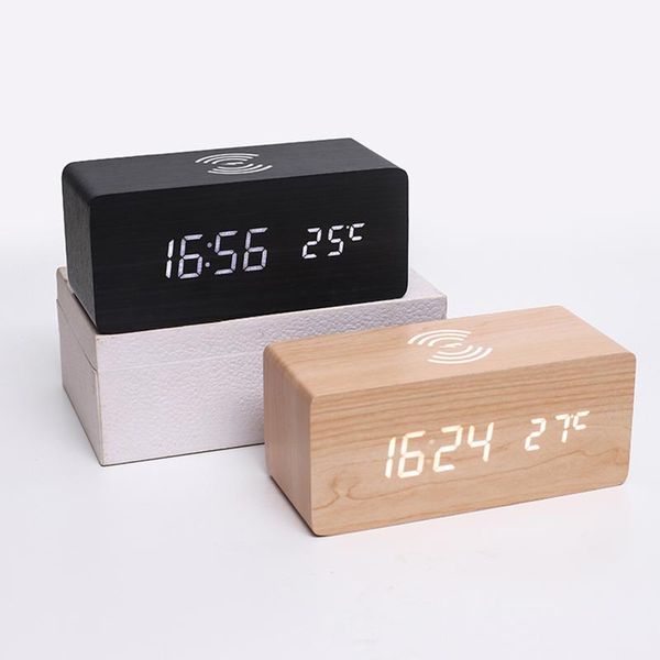 other clocks & accessories alarm clock led wooden watch table voice control digital wood wireless charging battery powered electronic deskto
other clocks & accessories alarm clock led wooden watch table voice control digital wood wireless charging battery powered electronic deskto