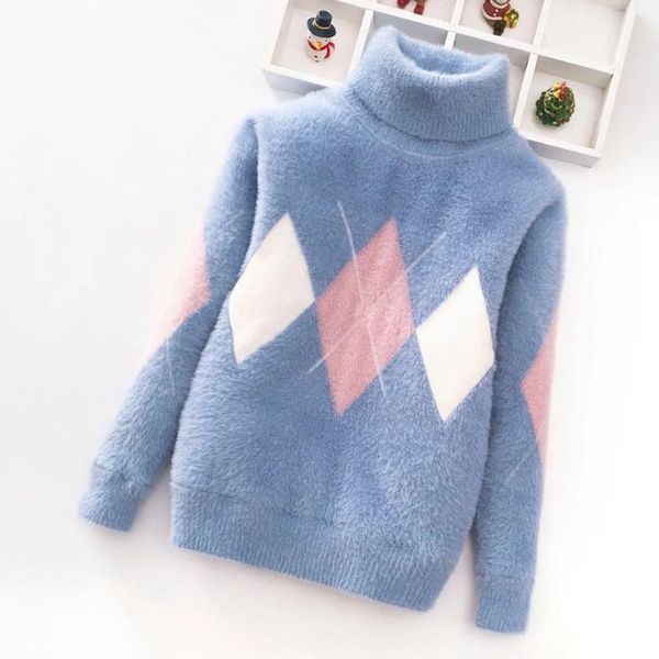 pullover baby kids girls' sweaters mink velvet children's girls thickened warm long sleeve p5120, Blue
pullover baby kids girls' sweaters mink velvet children's girls thickened warm long sleeve p5120, Blue