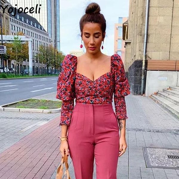 yojoceli print short lantern sleeve blouse female autumn women short crop summer elegant casual blusas, White
yojoceli print short lantern sleeve blouse female autumn women short crop summer elegant casual blusas, White