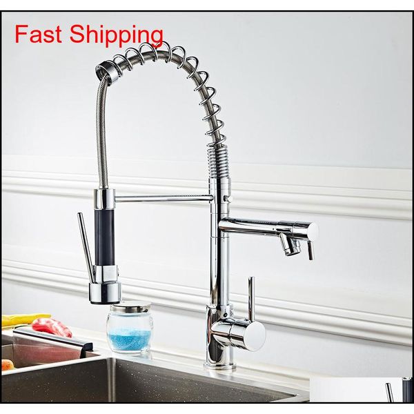 all copper kitchen faucet stainless steel 360 rotatable extension type double outlet spring faucet qyldqe dh_seller2010
all copper kitchen faucet stainless steel 360 rotatable extension type double outlet spring faucet qyldqe dh_seller2010