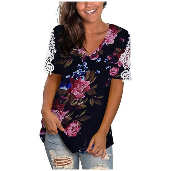 women's t-shirt women t shirt hollow out fashion print short sleeves v neck femme summer oversized lace loose camisetas de mujer #y, White
women's t-shirt women t shirt hollow out fashion print short sleeves v neck femme summer oversized lace loose camisetas de mujer #y, White