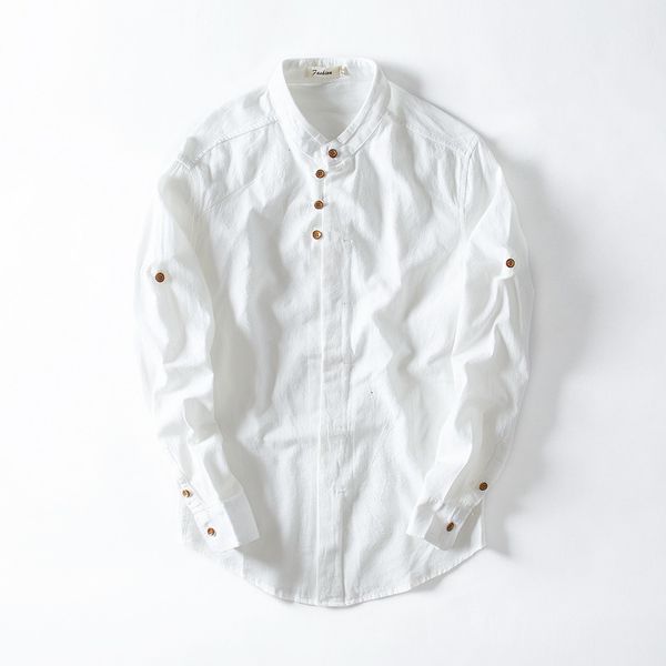 2021 new spring and autumn chinese style retro linen men casual long-sleeved shirt mens flax slim stand collar white shirts 3snt
2021 new spring and autumn chinese style retro linen men casual long-sleeved shirt mens flax slim stand collar white shirts 3snt
