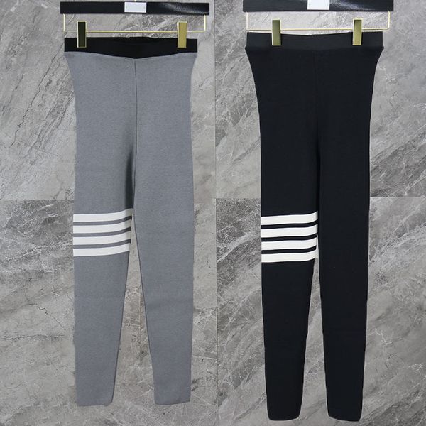 women's leggings tights made of elastic cotton, high waist, informal, striped, ankle long, 2021, Black
women's leggings tights made of elastic cotton, high waist, informal, striped, ankle long, 2021, Black