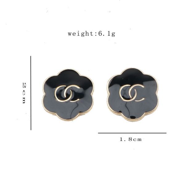 18k gold plated small fashion brand design double letter stud earrings enamel flower pattern geometric luxury simple elegant earring jewelry, Golden;silver
18k gold plated small fashion brand design double letter stud earrings enamel flower pattern geometric luxury simple elegant earring jewelry, Golden;silver
