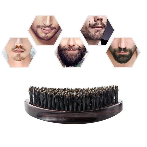 hair brushes men boar bristle beard mustache brush hard round wood handle comb shaving, Silver
hair brushes men boar bristle beard mustache brush hard round wood handle comb shaving, Silver