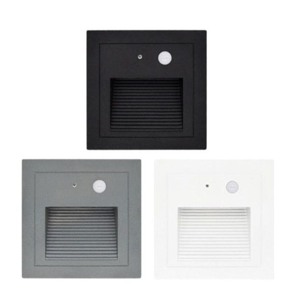3w pir motion detector+light sensor led step stair lights waterproof outdoor recessed led footlight recessed corner lamp 85~265v
3w pir motion detector+light sensor led step stair lights waterproof outdoor recessed led footlight recessed corner lamp 85~265v