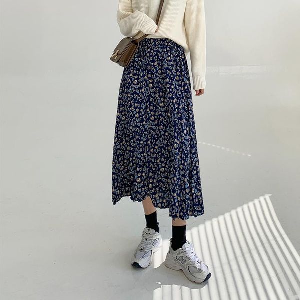 skirts flower pattern casual fresh loose basic simple college wind 2021 summer chiffon female women arrival a-line, Black
skirts flower pattern casual fresh loose basic simple college wind 2021 summer chiffon female women arrival a-line, Black