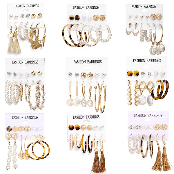 brief hoop huggie stud earrings fashion women earrings set elegant brief acrylic imitation pear circles tassel earrings, Silver
brief hoop huggie stud earrings fashion women earrings set elegant brief acrylic imitation pear circles tassel earrings, Silver