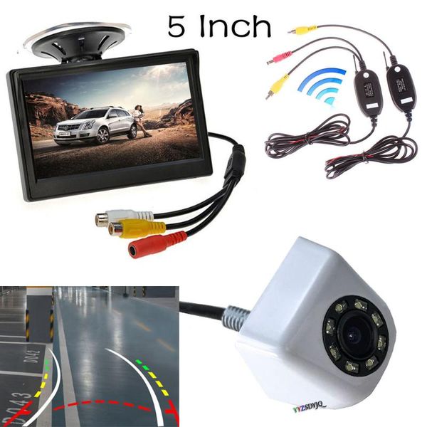 car video parking system kit wireless dynamic trajectory backup rear view camera+5" tft lcd color reversing display monitor
car video parking system kit wireless dynamic trajectory backup rear view camera+5" tft lcd color reversing display monitor