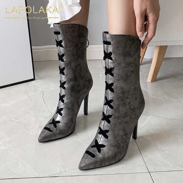 boots lapolaka 2021 arrivals british style mid calf woman shoes pointed toe zipper thin high heels ladies, Black
boots lapolaka 2021 arrivals british style mid calf woman shoes pointed toe zipper thin high heels ladies, Black