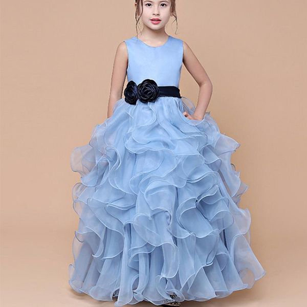 girl's dresses sleeves flower girl long round-neck black bow sash formal party gown prom dress for girls 2021, Red;yellow
girl's dresses sleeves flower girl long round-neck black bow sash formal party gown prom dress for girls 2021, Red;yellow