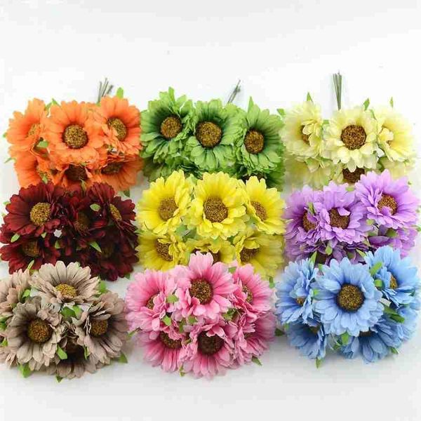 decorative flowers & wreaths silk sunflower bouquet for wedding decoration scrapbooking 6pcs daisy artificial flower diy craft fake
decorative flowers & wreaths silk sunflower bouquet for wedding decoration scrapbooking 6pcs daisy artificial flower diy craft fake