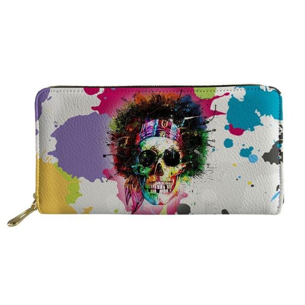 wallets ladies wallet hip hop skull pu leather zipper long multi card holder casual womens, Red;black
wallets ladies wallet hip hop skull pu leather zipper long multi card holder casual womens, Red;black