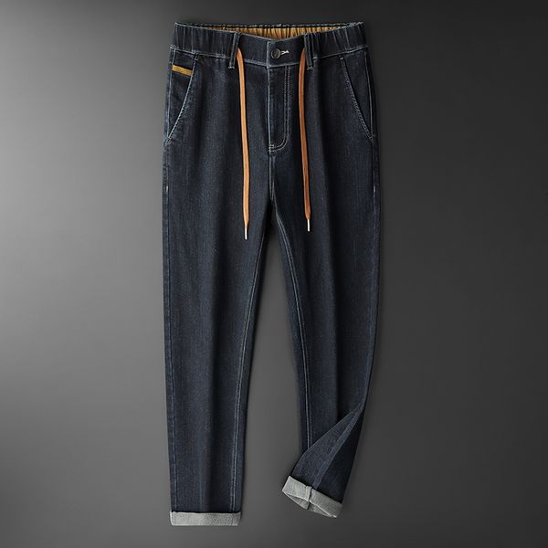 autumn denim for men thick plus size fashion modal cotton soft straight elastic waist mens loose jeans vumw, Blue
autumn denim for men thick plus size fashion modal cotton soft straight elastic waist mens loose jeans vumw, Blue