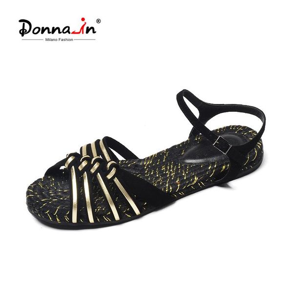 sandals donna-in 2021 rope spring summer female flat strap genuine leather open toe comfortable women shoes black gold fashion
sandals donna-in 2021 rope spring summer female flat strap genuine leather open toe comfortable women shoes black gold fashion
