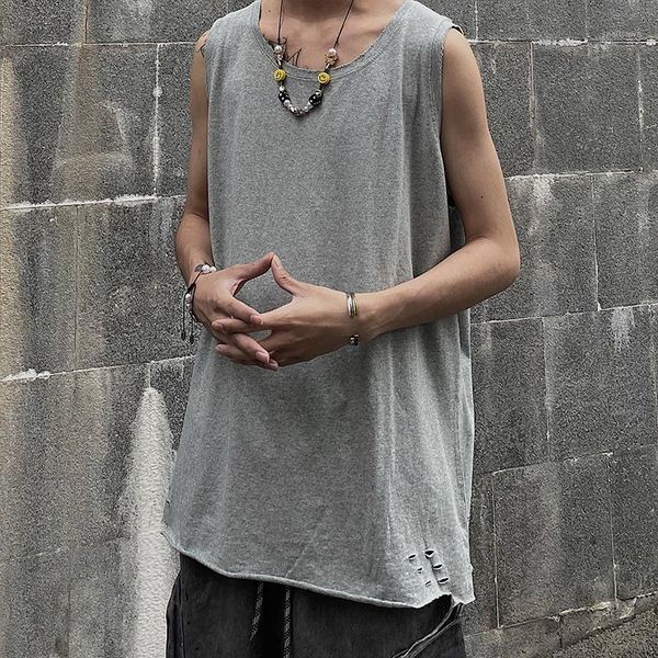 men's t-shirts fashion european high street black grey vest hip-hop logo loose large size sleeveless t-shirt, White;black
men's t-shirts fashion european high street black grey vest hip-hop logo loose large size sleeveless t-shirt, White;black