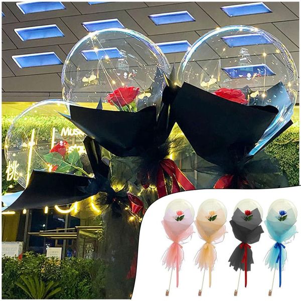 led luminous balloon rose bouquet transparent ball ball rose valentines day gift birthday party wedding decoration balloons #41 
led luminous balloon rose bouquet transparent ball ball rose valentines day gift birthday party wedding decoration balloons #41