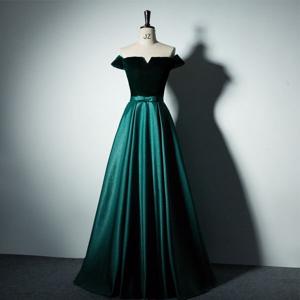 dark green off shoulder slash neck shiny satin chorus dress women slim evening party elegant celebrity banquet dresses hdqx, Black;gray
dark green off shoulder slash neck shiny satin chorus dress women slim evening party elegant celebrity banquet dresses hdqx, Black;gray