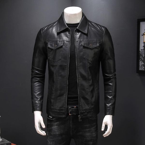 leather men's pu new autumn jacket for men fashion chaquetas en cuero casaco masculino casual coat male multi-pocket clothing, Black
leather men's pu new autumn jacket for men fashion chaquetas en cuero casaco masculino casual coat male multi-pocket clothing, Black