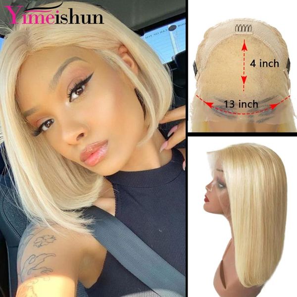 lace wigs 613 bob wig 13x4 hd transparent frontal blonde short front human hair for black women remy, Black;brown
lace wigs 613 bob wig 13x4 hd transparent frontal blonde short front human hair for black women remy, Black;brown