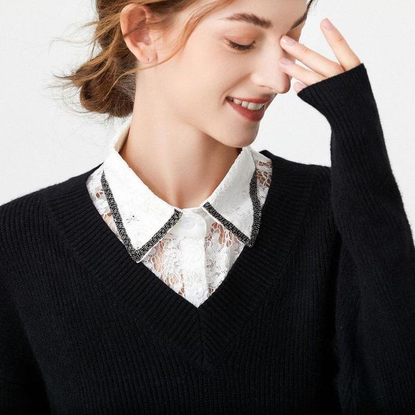 bow ties sitonjwly women chiffon false collars girls lapel blouse fake collar detachable summer sweater removable, Black;gray
bow ties sitonjwly women chiffon false collars girls lapel blouse fake collar detachable summer sweater removable, Black;gray