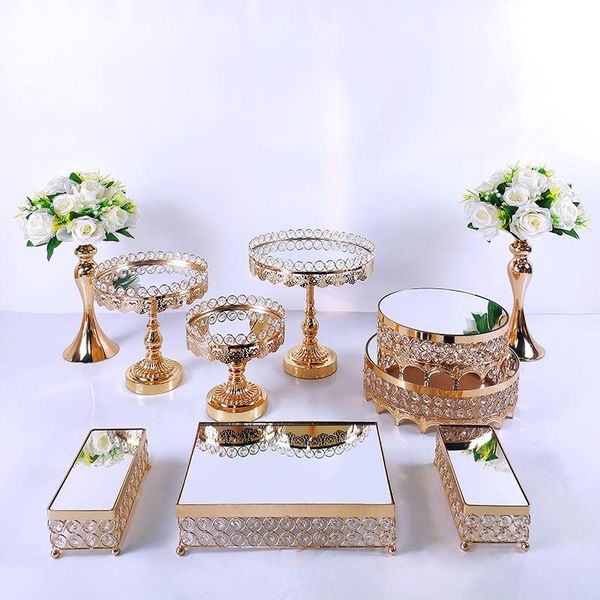 other bakeware 6-15pcs gold metal cake stand set round wedding birthday party dessert acryl mirror cupcake pedestal display plate home decor
other bakeware 6-15pcs gold metal cake stand set round wedding birthday party dessert acryl mirror cupcake pedestal display plate home decor