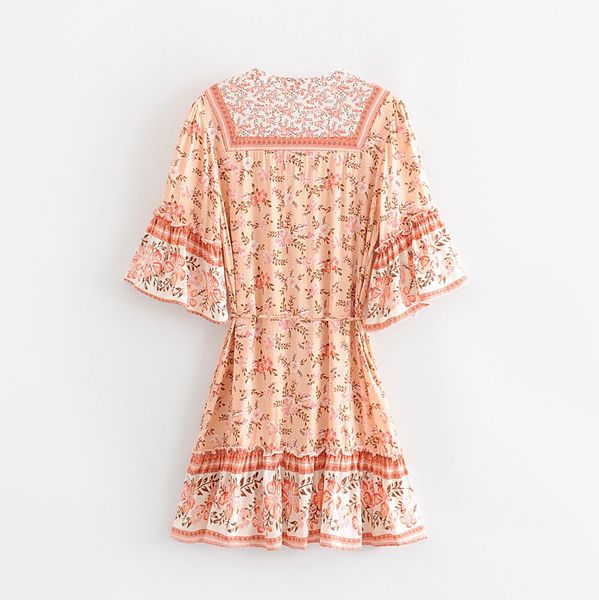 NEW Bohemian Pink Cherry Blossom Flower Print Dress Ethnic Woman Summer Tassel Lacing up Half Sleeve Short dress Dresses, Red
NEW Bohemian Pink Cherry Blossom Flower Print Dress Ethnic Woman Summer Tassel Lacing up Half Sleeve Short dress Dresses, Red