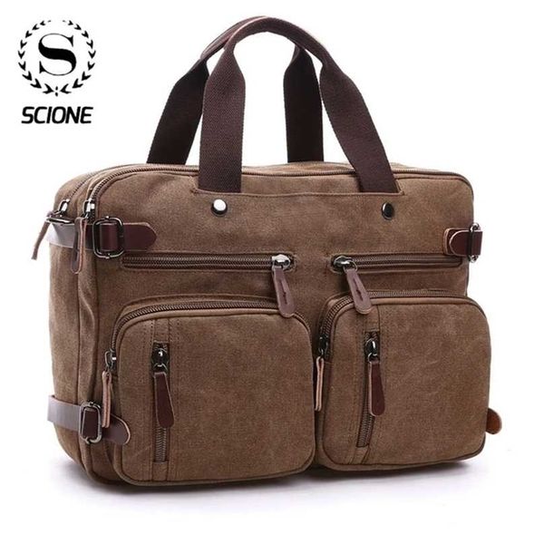scione men canvas bag leather briefcase travel suitcase messenger shoulder tote back handbag large casual business lappocket 211102
scione men canvas bag leather briefcase travel suitcase messenger shoulder tote back handbag large casual business lappocket 211102