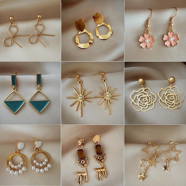 stud women fashion square earrings rose white gold multi color wedding jewelry for gifts, Golden;silver
stud women fashion square earrings rose white gold multi color wedding jewelry for gifts, Golden;silver