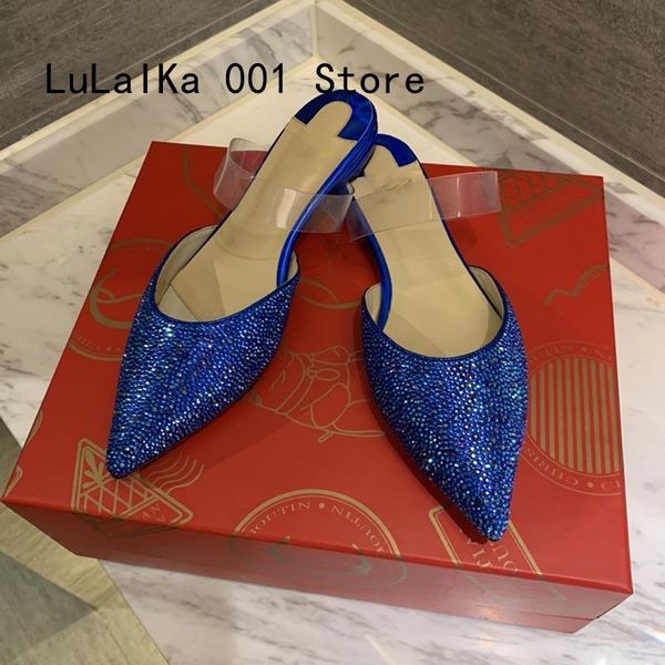 2021summer new rhinestone pointed women flat sandals and slippers shiny crystal baotou half drag lady mueller shoes wear fashion, Black
2021summer new rhinestone pointed women flat sandals and slippers shiny crystal baotou half drag lady mueller shoes wear fashion, Black