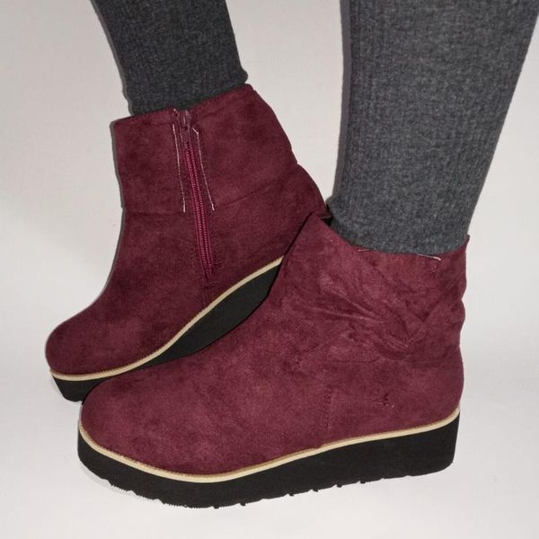 boots plus size short fashion warm winter women's side zipper bow wedge heel shoes martinboots breathable ankle boots#1120, Black
boots plus size short fashion warm winter women's side zipper bow wedge heel shoes martinboots breathable ankle boots#1120, Black