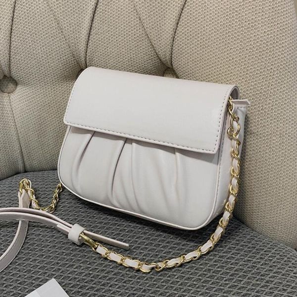 shoulder bags pleated elegant female flap crossbody bag 2021 high-quality pu leather women's designer handbag chain messenger
shoulder bags pleated elegant female flap crossbody bag 2021 high-quality pu leather women's designer handbag chain messenger
