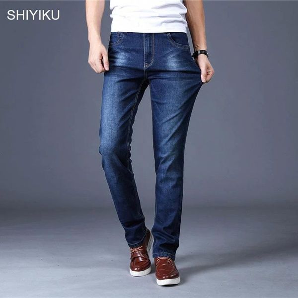 men's jeans shiyiku summer brand slim business casual stretch trousers light blue black straight men
men's jeans shiyiku summer brand slim business casual stretch trousers light blue black straight men